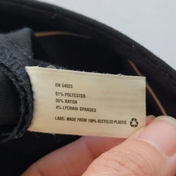 GAP True Straight Stretch Pants Black Women Size 6A Mid Rise Work Career Classic - Picture 10 of 11